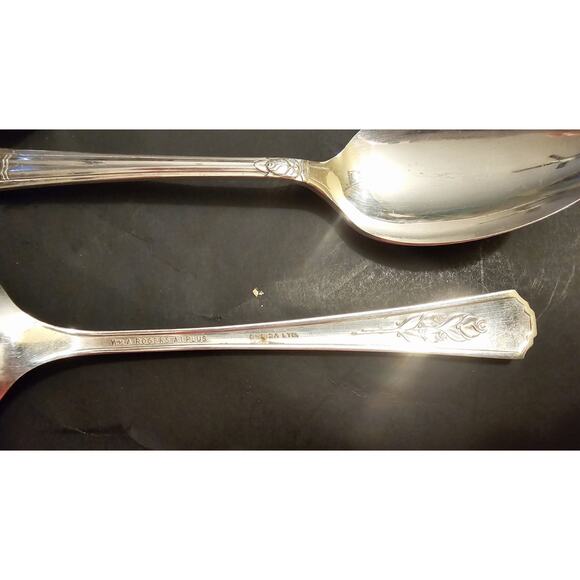 ROSALIE 1938 WM.A. ROGERS A1 PLUS ONEIDA SILVER PLATE Tablespoons Set Of Six - Picture 5 of 10